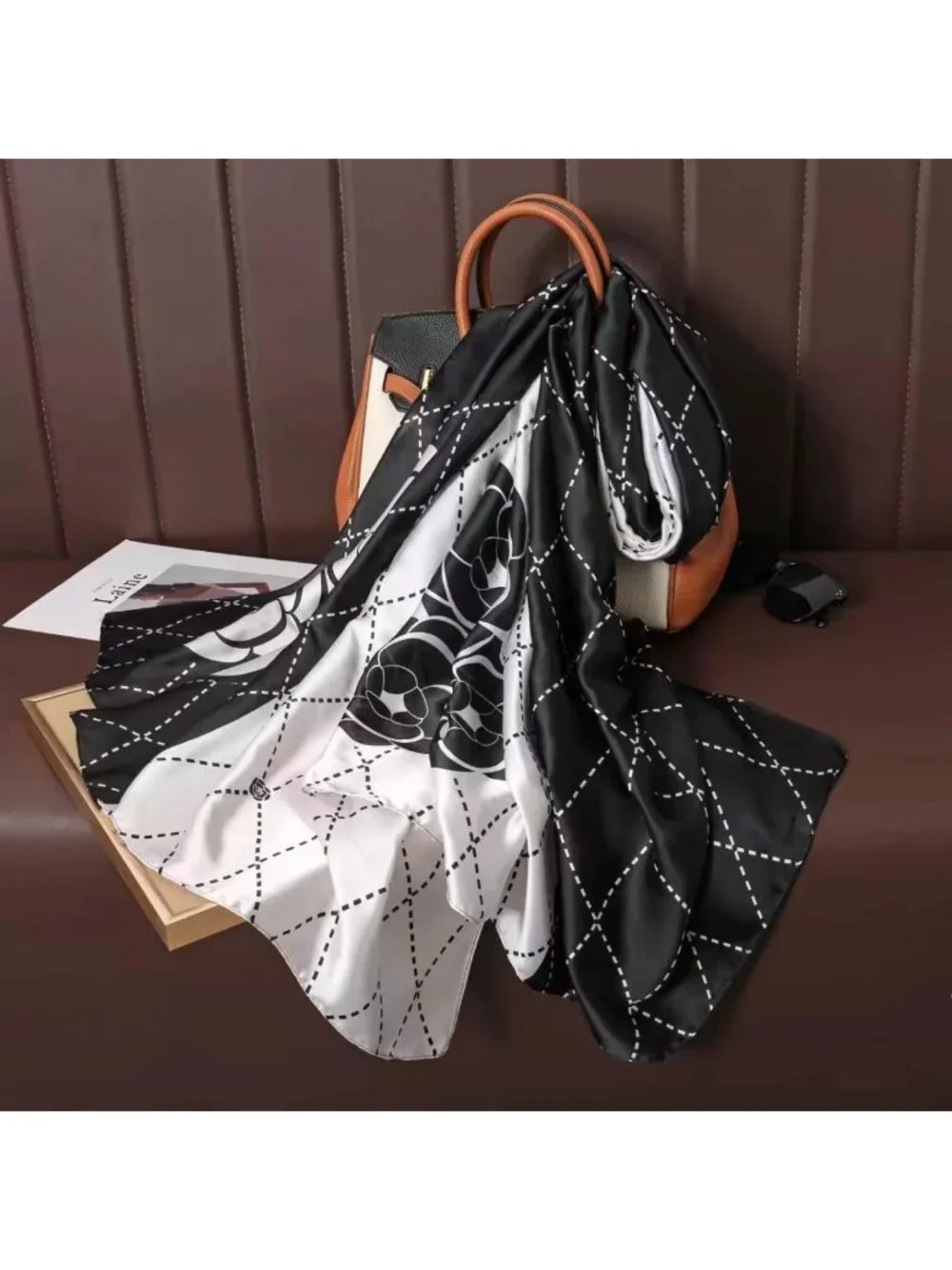 Silk Feel Scarf Shawl Wrap for Women | Soft Large Square Beach Cover-Up